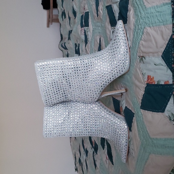 Elditas Womens Sparkle Rhinestone Booties - Picture 2 of 5